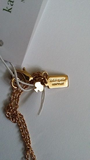 Lancuszek pozlacany KATE SPADE firmowy