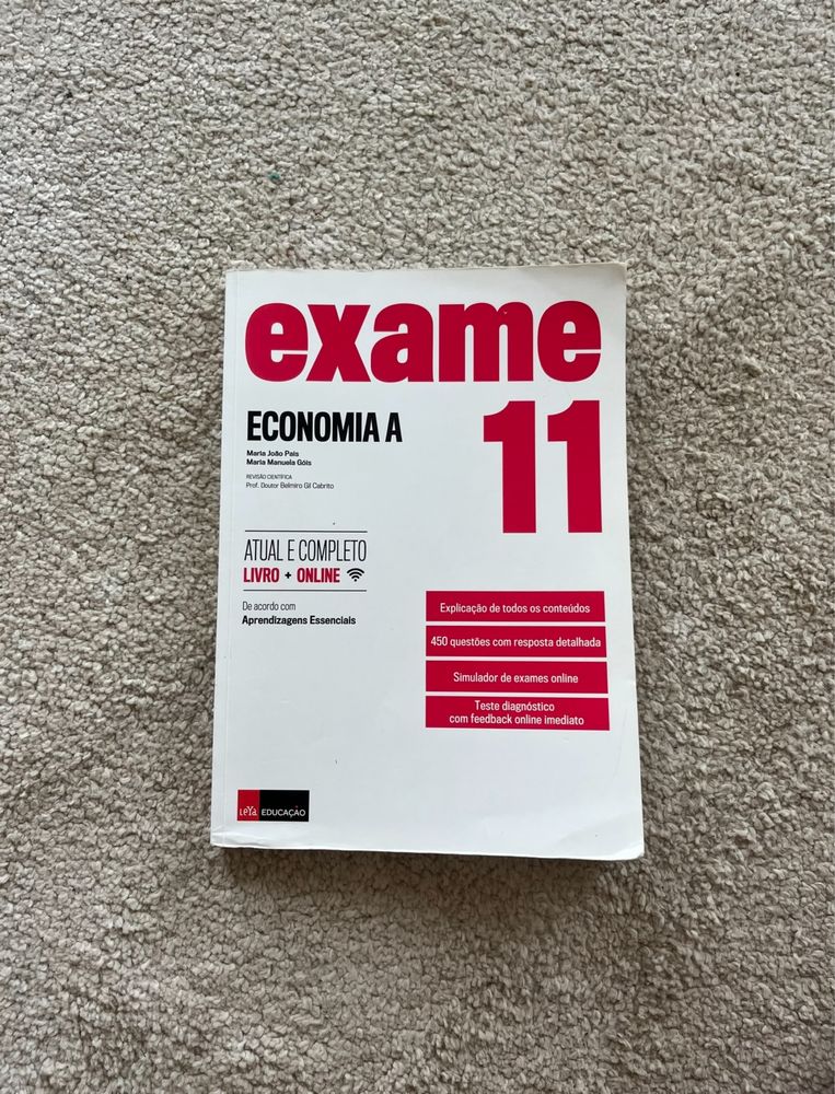 livro preparação exame economia a 11° ano