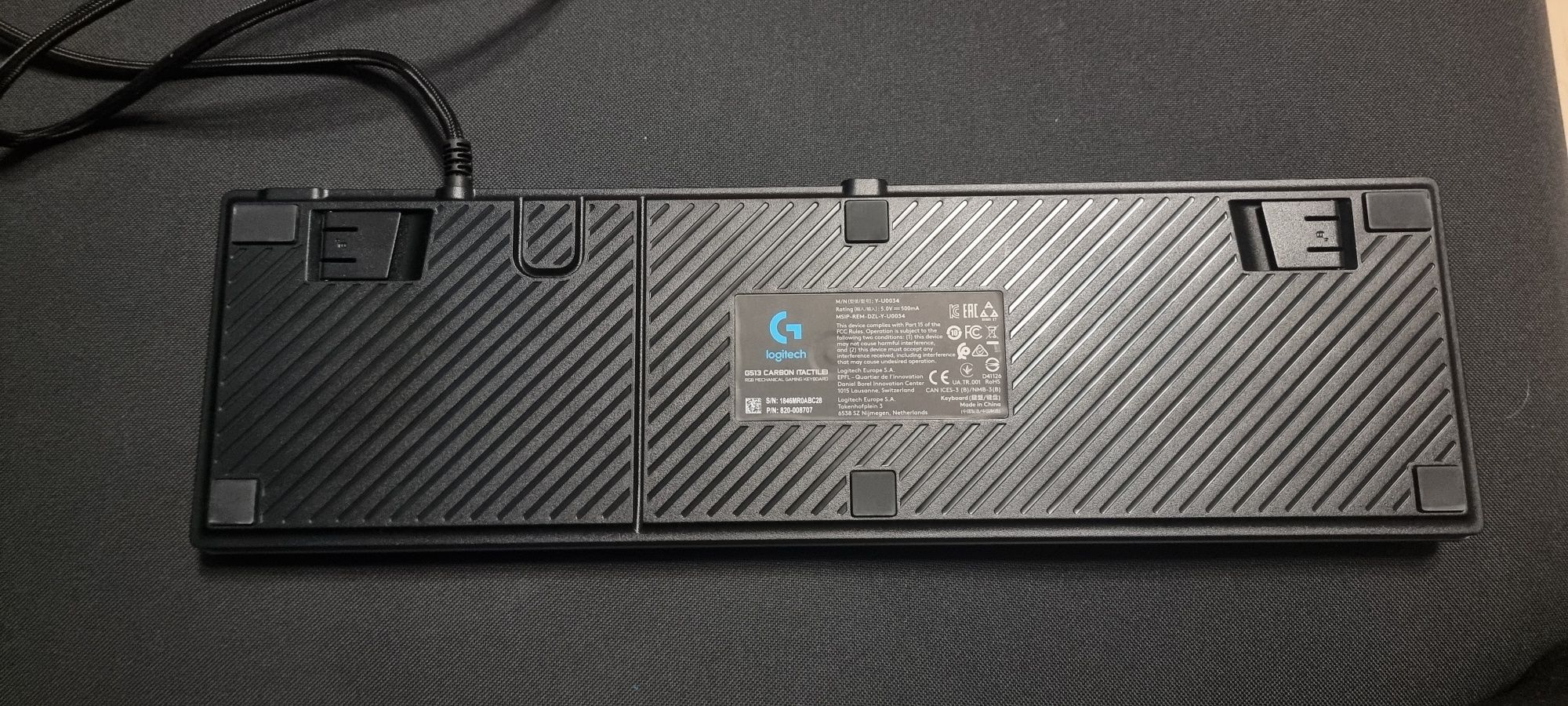 Klawiatura mechaniczna Logitech G513 carbon tactile