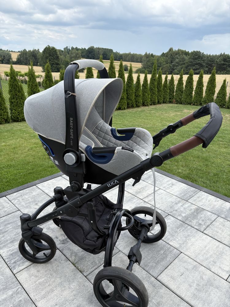 Wózek Bebetto Luca pro 2 w 1 z nosidełkiem Britax Romer i bazą