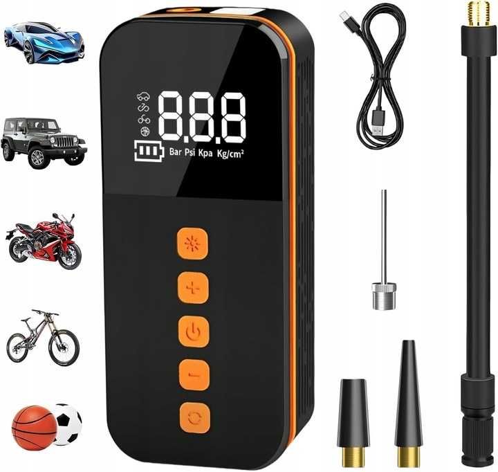 Mini kompresor Przenośny pompka uniwersalna elektryczna MEGA WYDAJNA