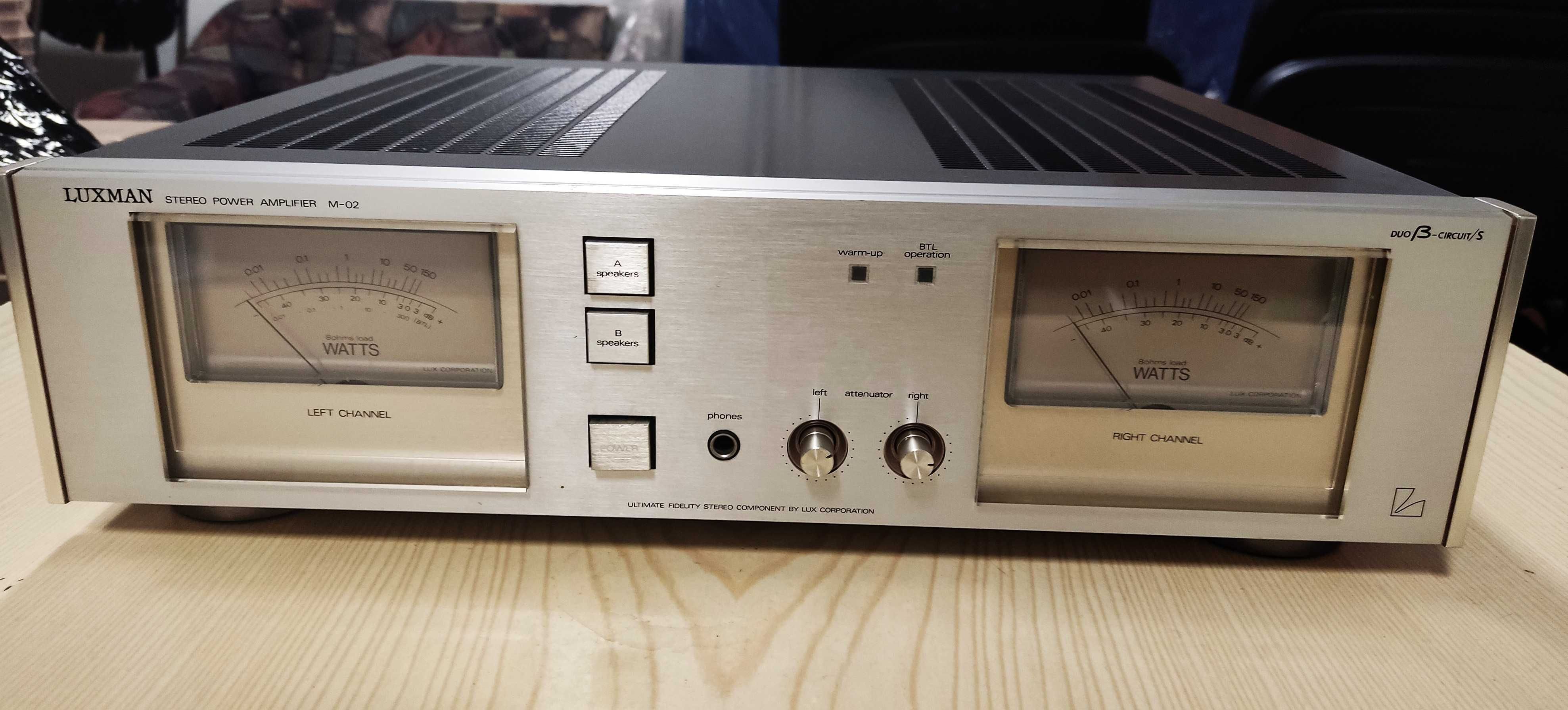 Luxman M-02,C-02 po rewitalizacji super stan