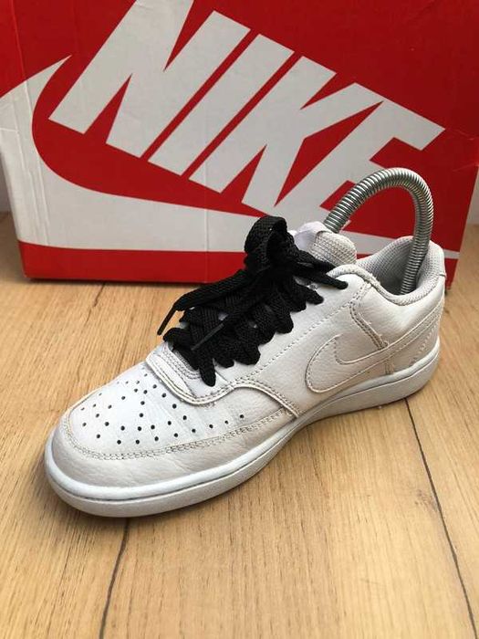 Białe Nike Sportswear Court Vision Low Unisex Rozmiar 36.5
