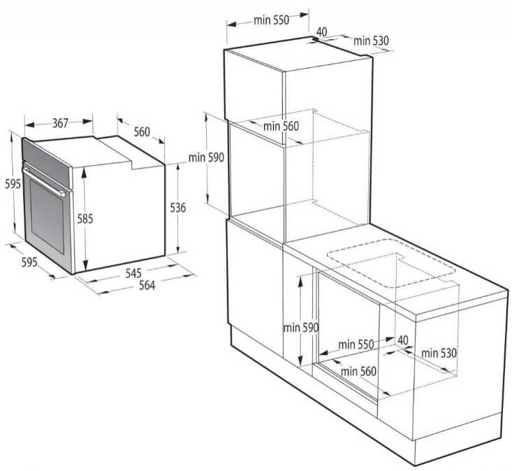 Духовка електрична Gorenje BOS6747A01X шкад шафа духова