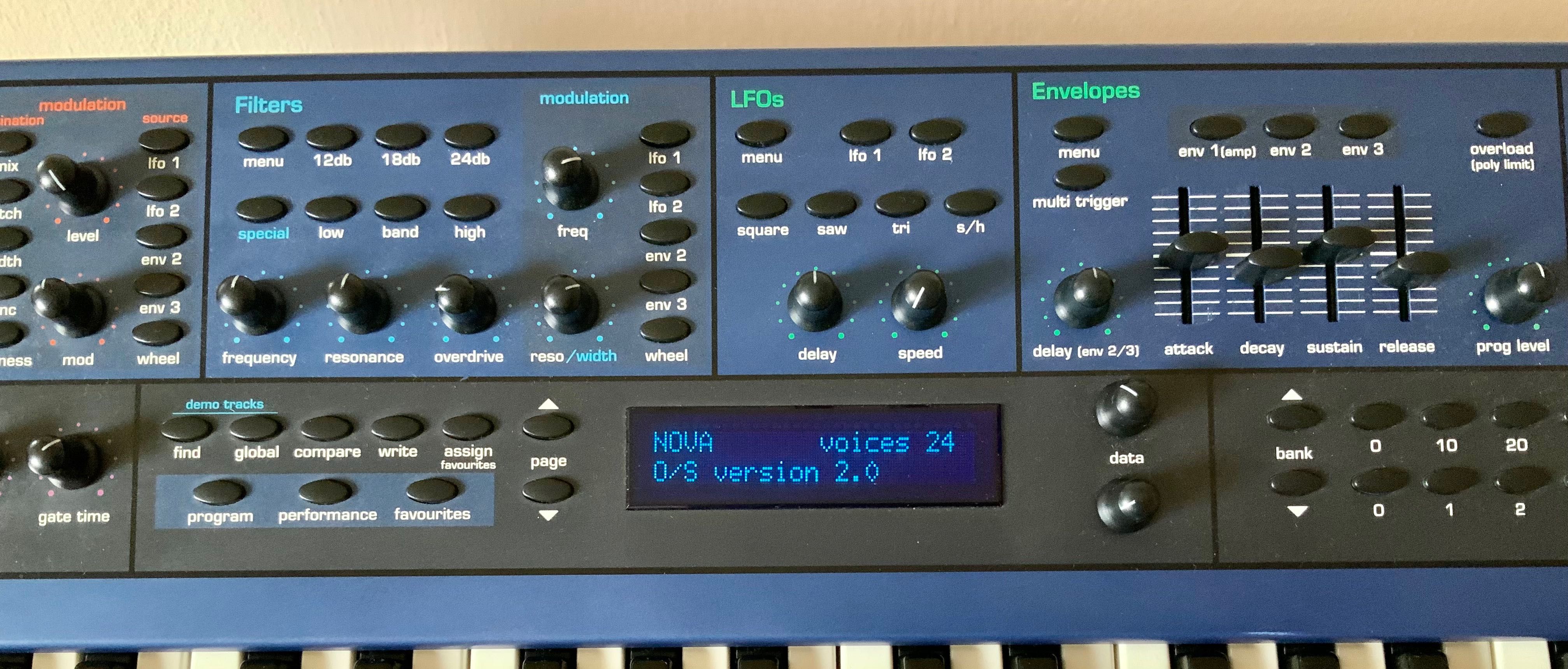 Novation Nova II (Supernova II) Virtual Analog