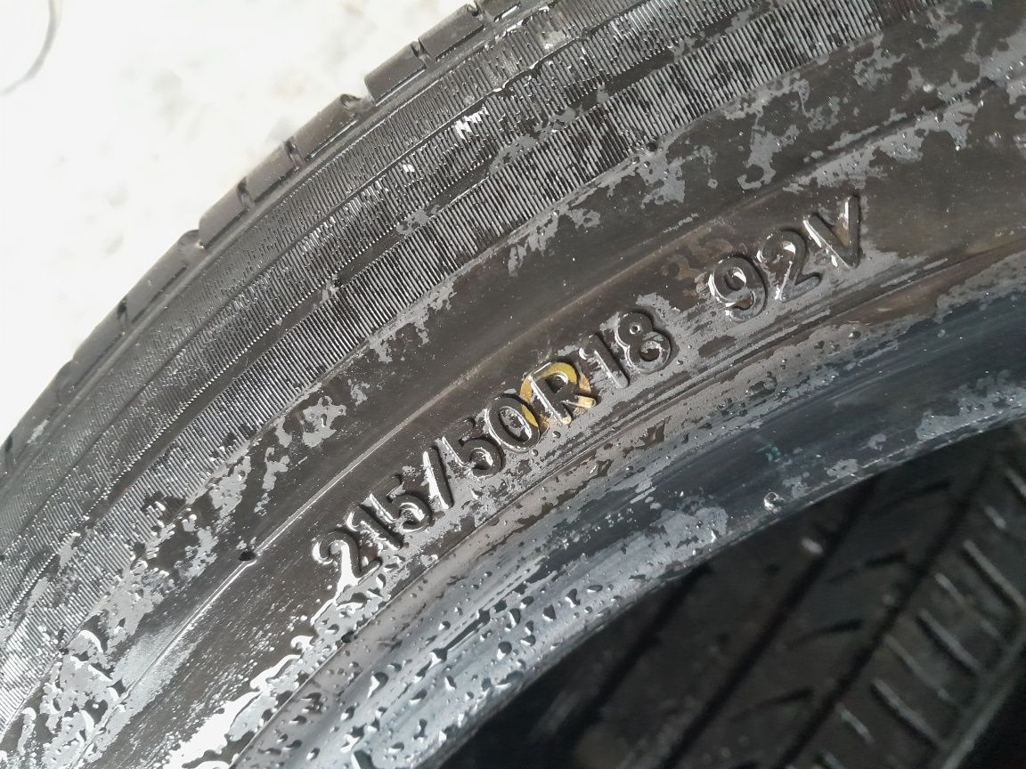 Opony używane 4 sztuki 215/50R18 lato toyo