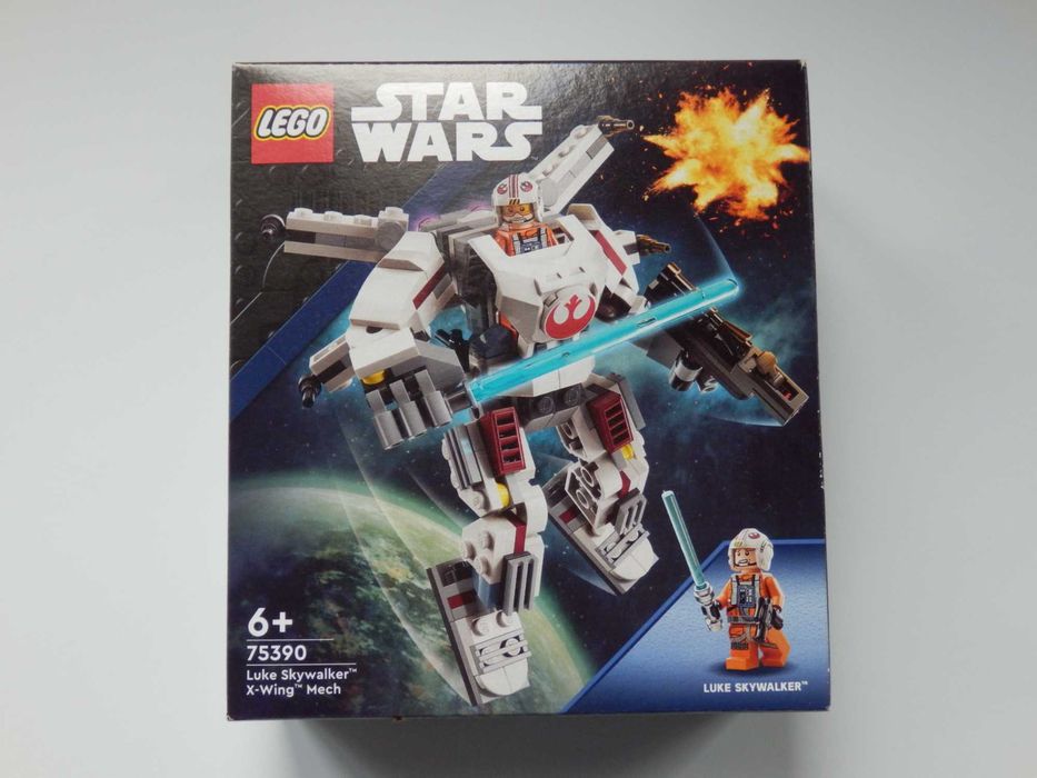 NOWE LEGO Star Wars 75390 figurka Luke Skywalker mech X-Wing prezent
