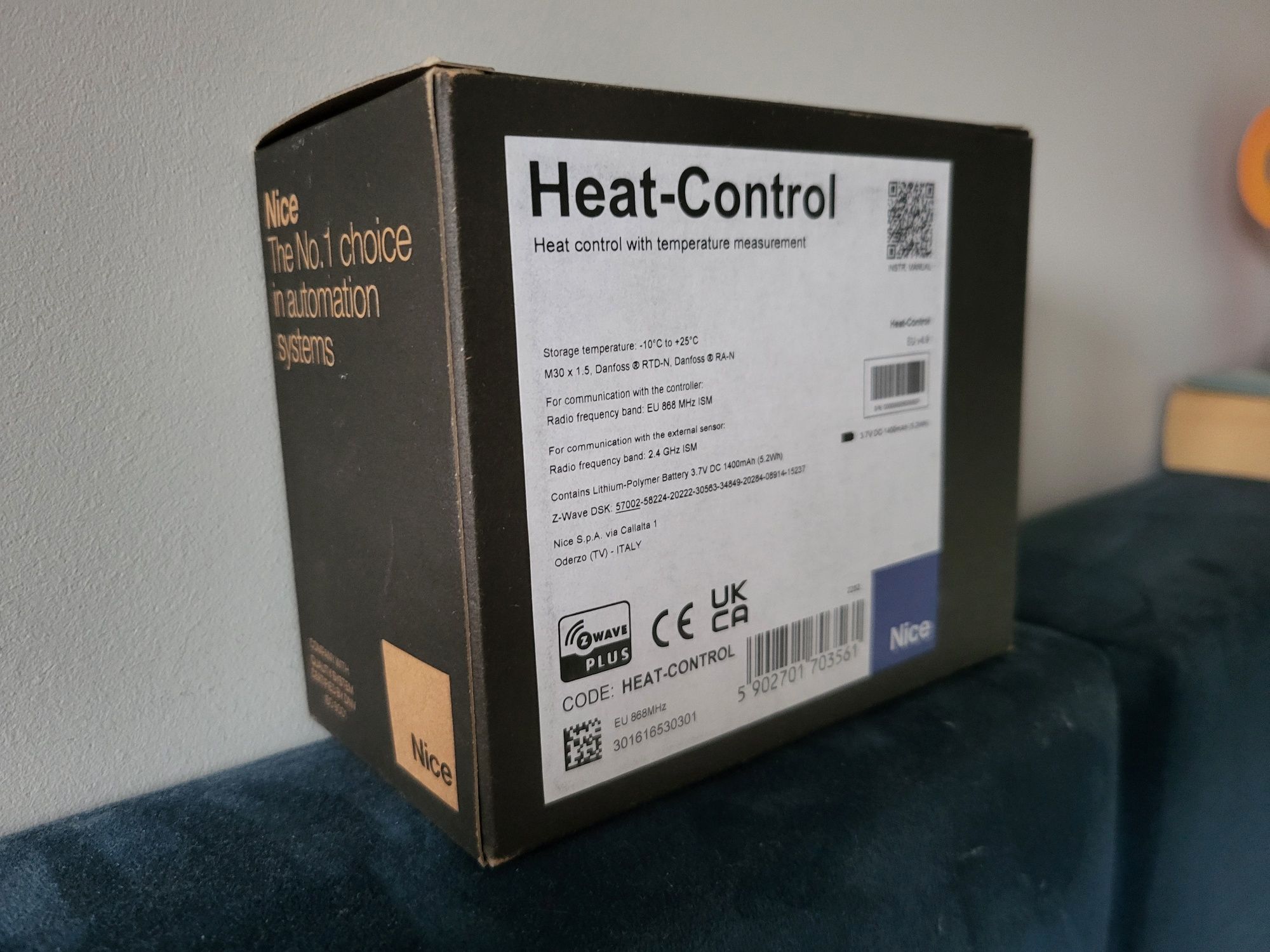 Nice Heath Controller - Głowica termostatyczna Z-Wave
