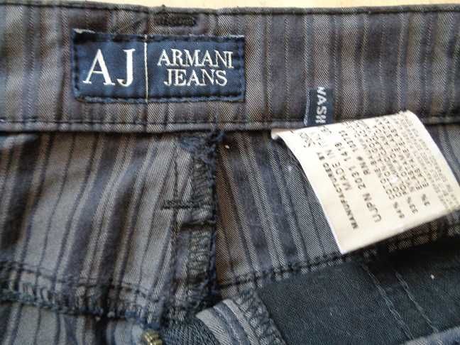 Spodnie damskie w paski Armani Jeans XS/34