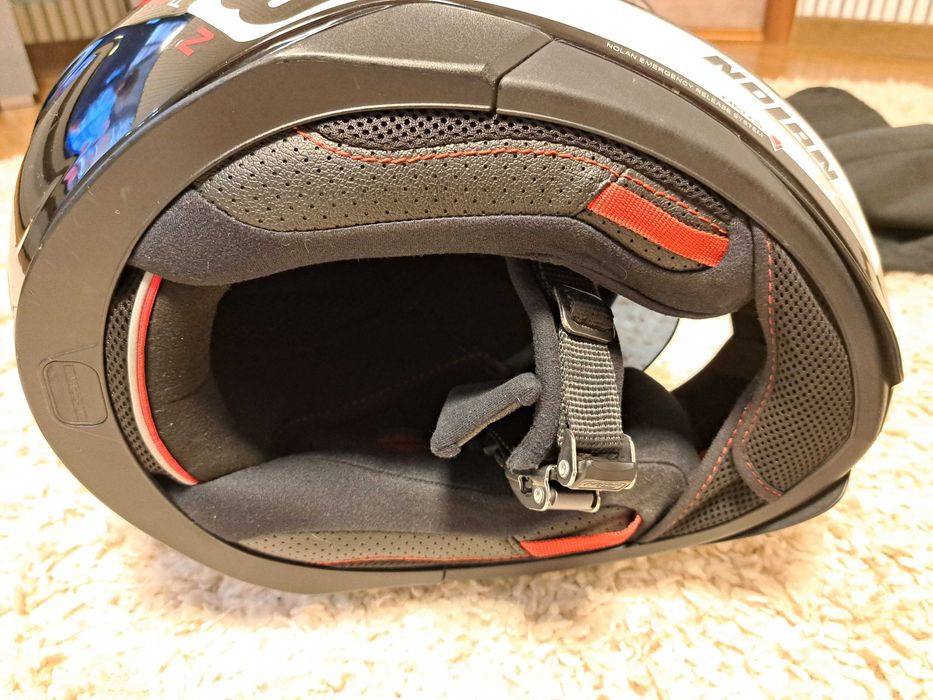 Шлем Nolan N87 триколор