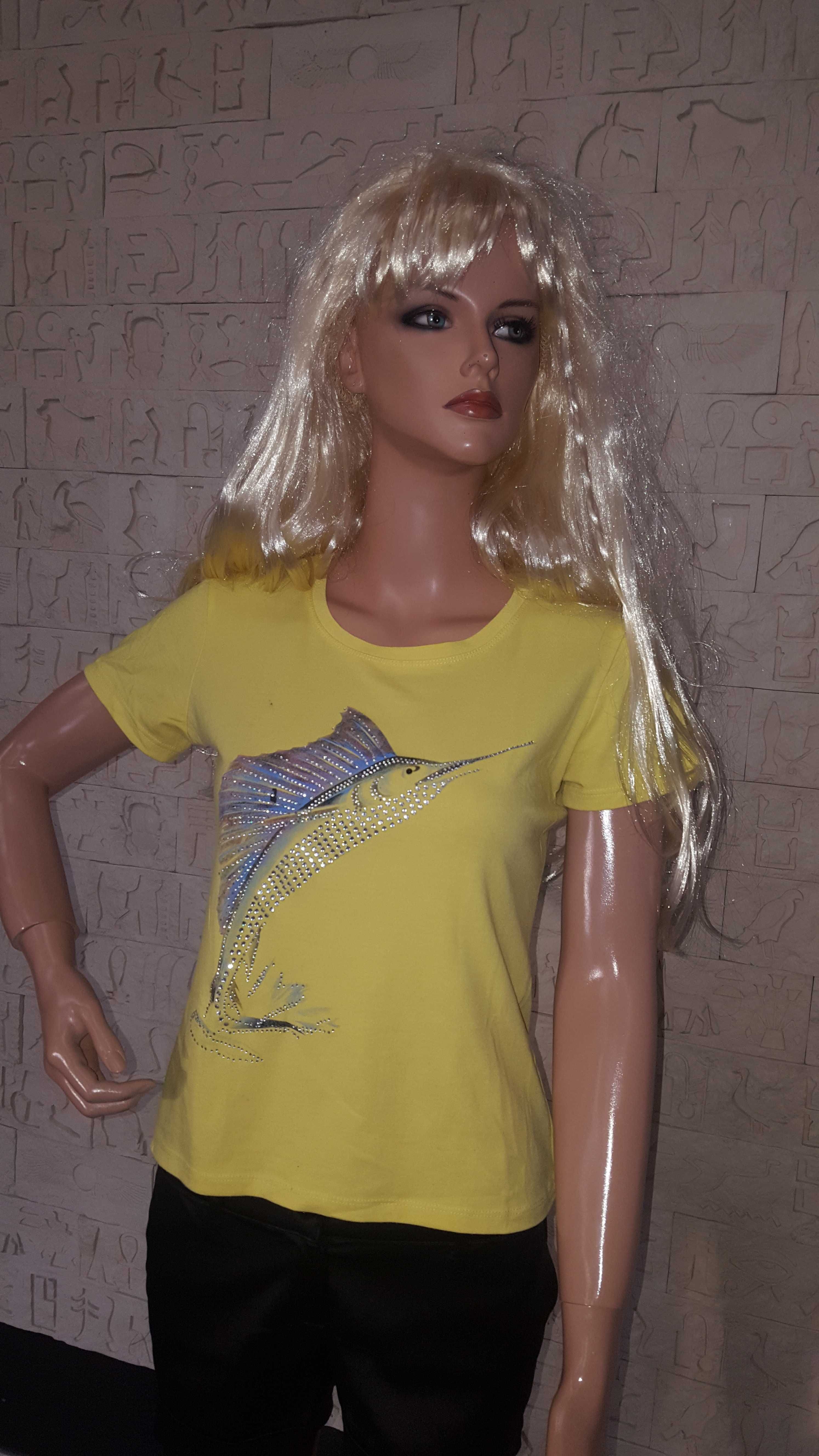 Koszulka żółta z rybą XL-XXL