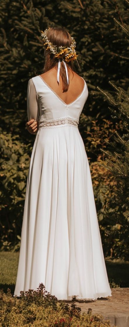 Suknia ślubna boho/rustykalna