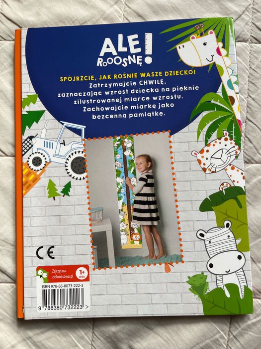 Ale rosnę, Miarka wzrostu, do kolorowania samochody, dżungla. Nowa