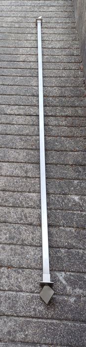 Varão de cortinados 1,90 mt inox