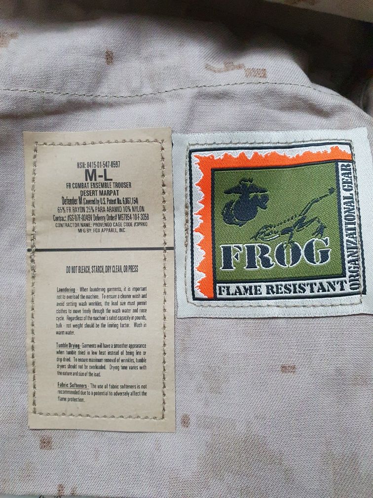 Spodnie US ARMY/marines/marpat desert/FROG