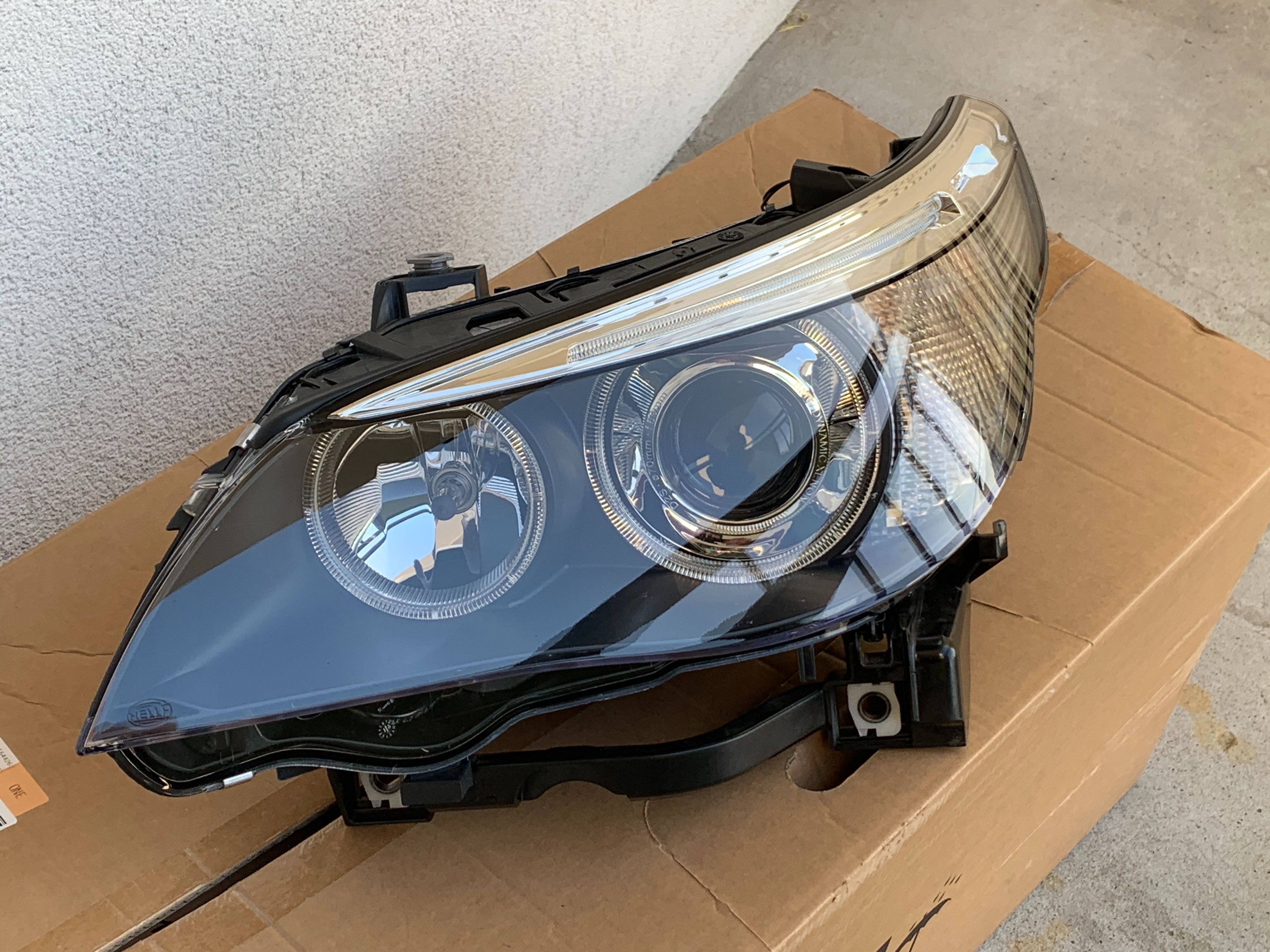 BMW E60/E61 lampa reflektor LEWY doświetlanie zakrętów Bi-ksenon