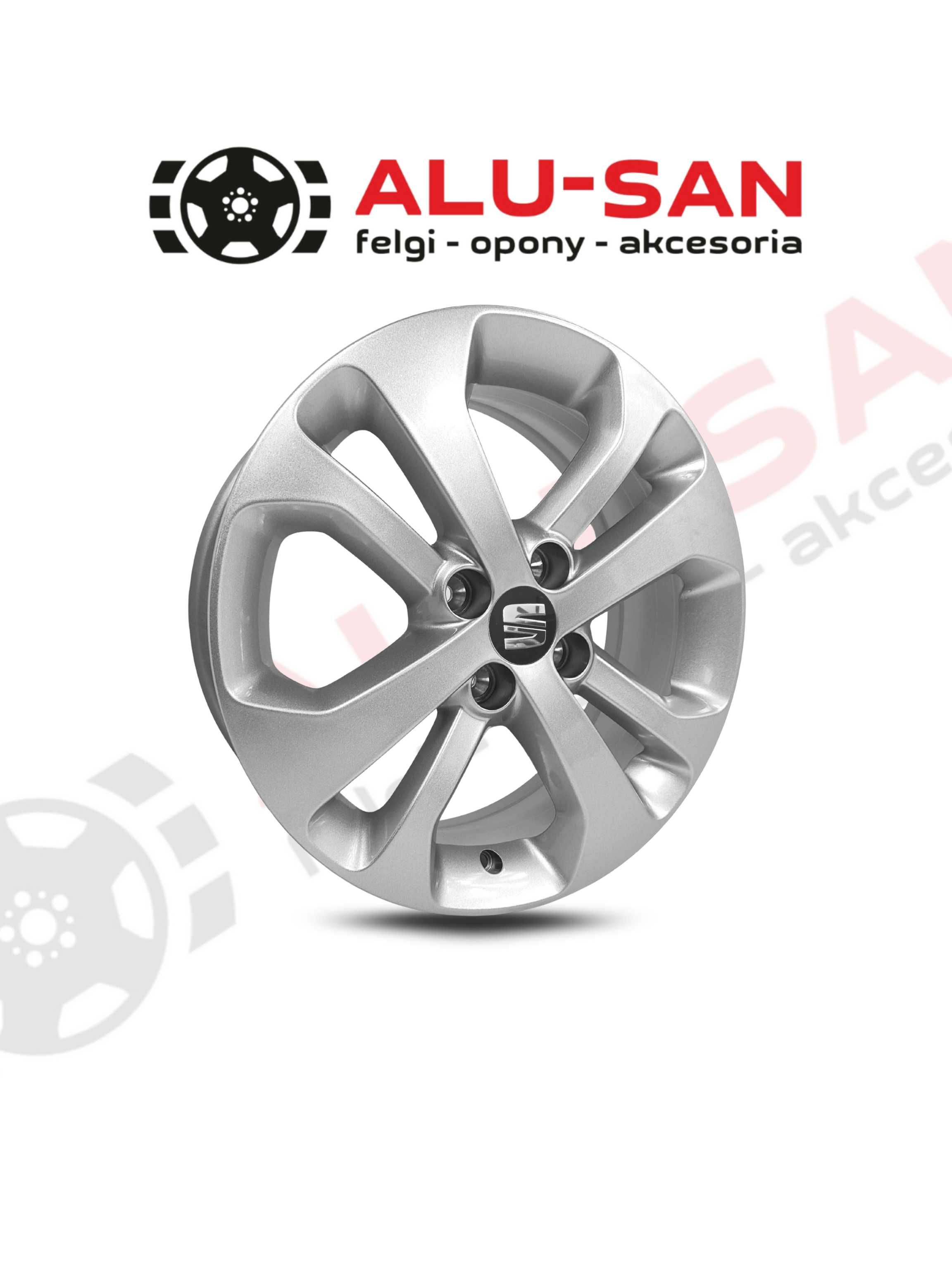 NOWE Alufelgi 16" SEAT Cordoba Arosa Ibiza Mii 4x100 SREBRNY
