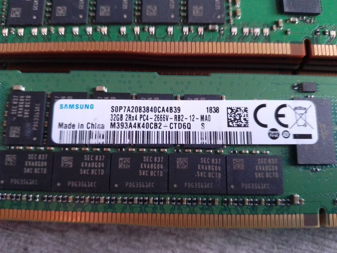 DDR4 оперативна пам'ять 16GB, 32GB REG ECC 2133MHz, 2400MHz, 2666MHz