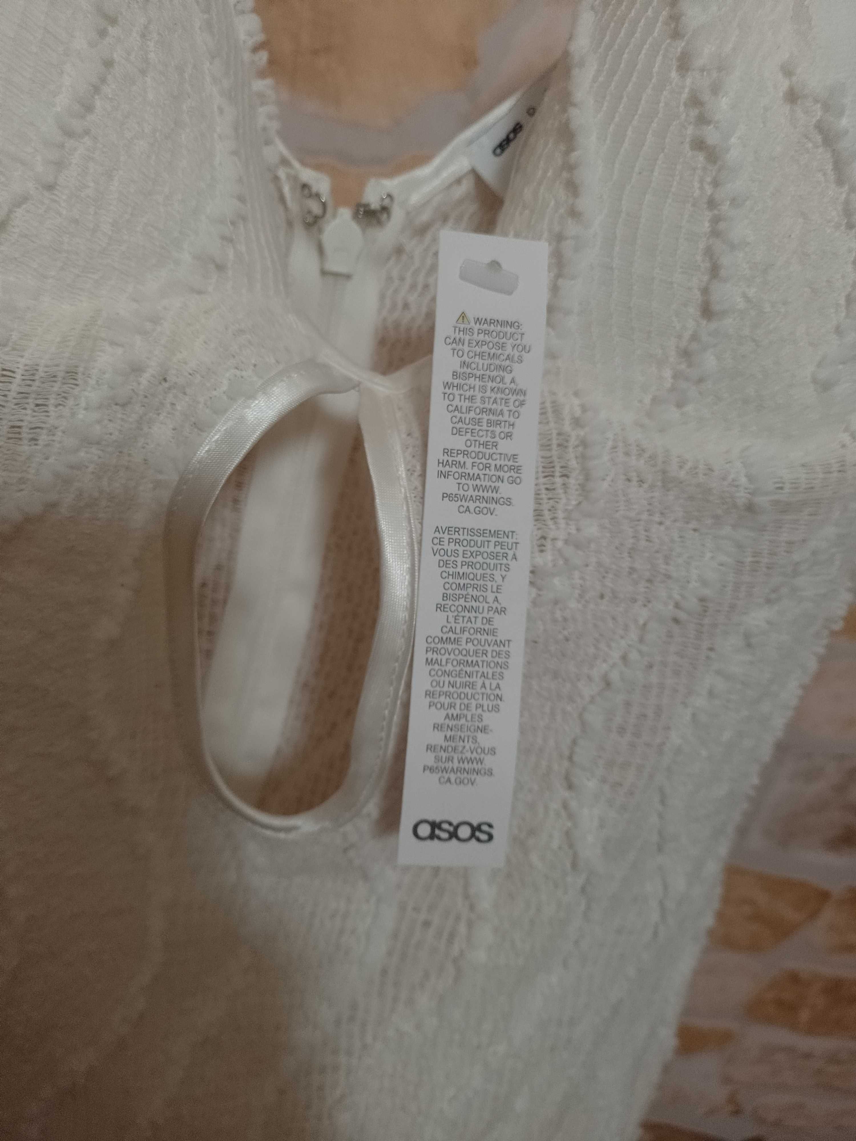 (38/M) ASOS/ Długa, bogato zdobiona sukienka ołówkowa z Londynu, NOWA