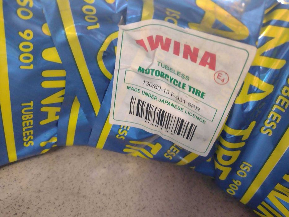 Opona motocyklowa Awina Tubeless 130/60-13 F-931 6PR
