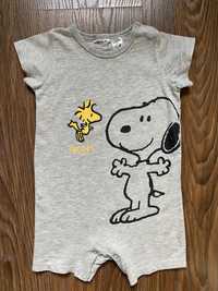 H&M letnia piżama Snoopy - rozm. 80
