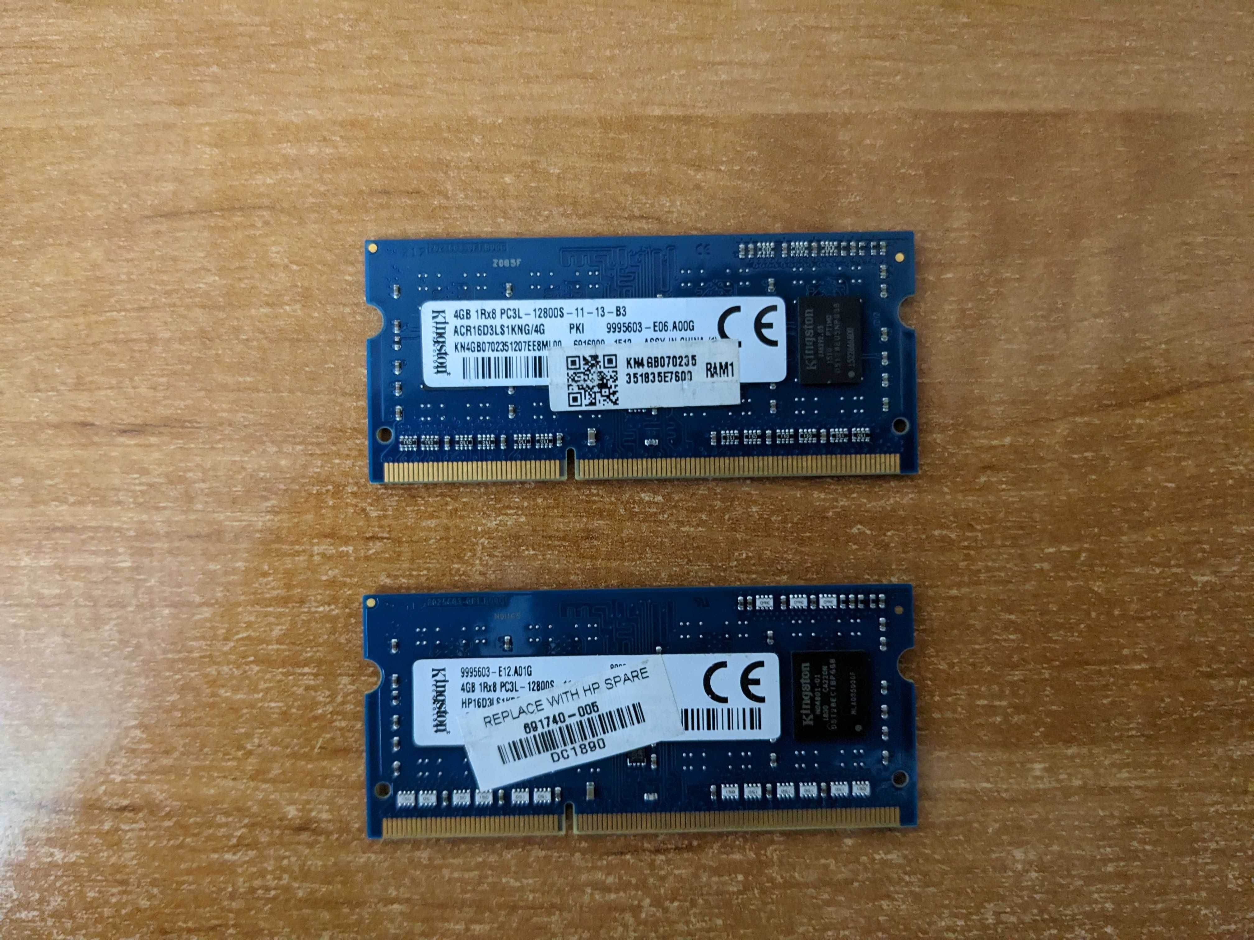Оперативная память Kingston SODIMM DDR3L 2x4Gb ACR16D3LS1KNG/4G