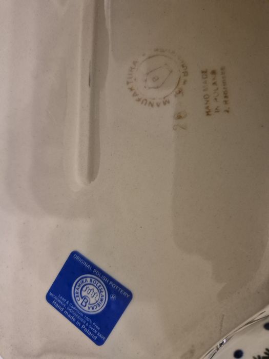 Boleslawiec Naczynie Ceramiczne do zapiekania w piekarniku,  mikrowell