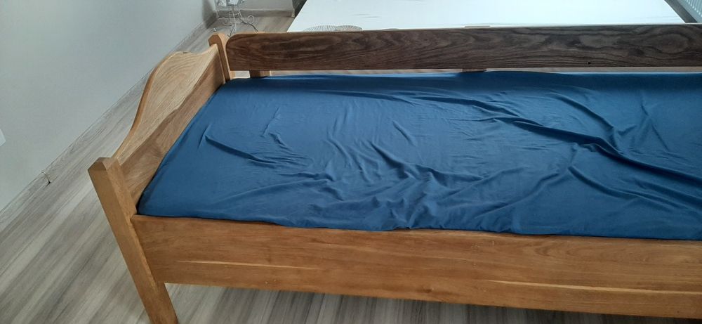 Dębowe łóżko dziecięce 80x180