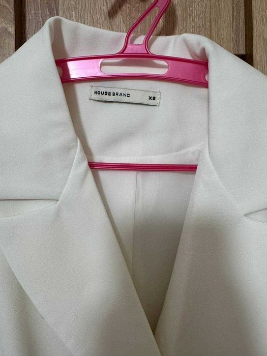 Біла міні сукня-піджак, розмір XS