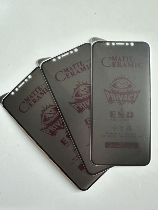 Szklo ochronne ceramiczne iPhone X prywatyzujace