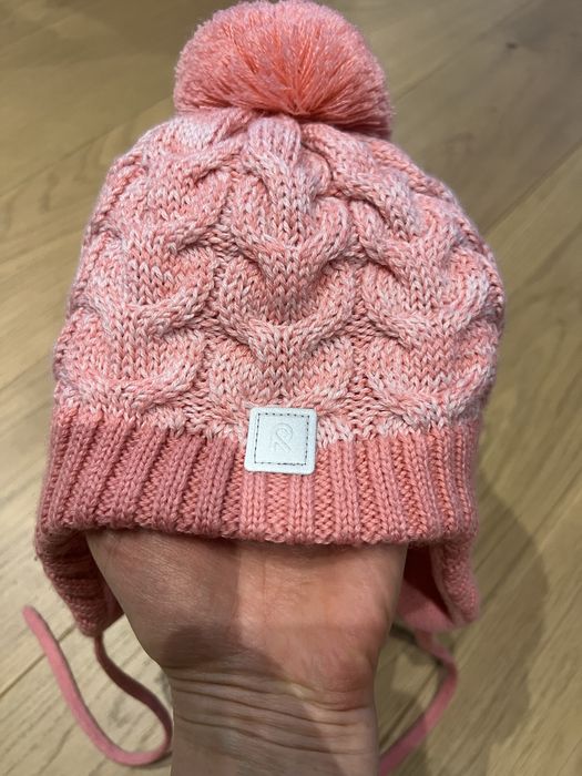 Czapka zimowa Reima Paljakka 50cm, wełna merynos+polar, sunset pink