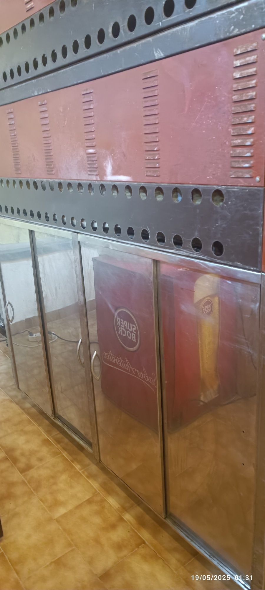 2 Fornos de pizza profissional a gás com a base inox Moretti (italiano