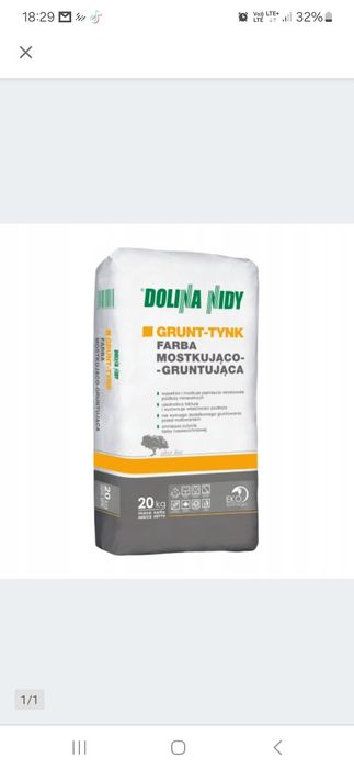 GRUNT-TYNK Farba mostkująco-grutnująca 20kg