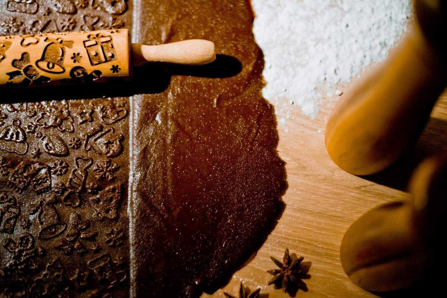 Mały Głęboki Wałek do Grawerowania – Tematyka Świąteczna (Wzór A)