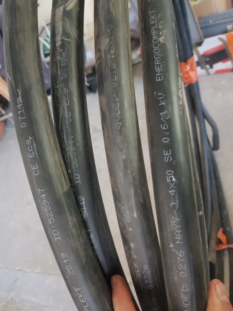 Przedwód kabel ziemny YAKY 4x50 aluminium  19mb NOWY