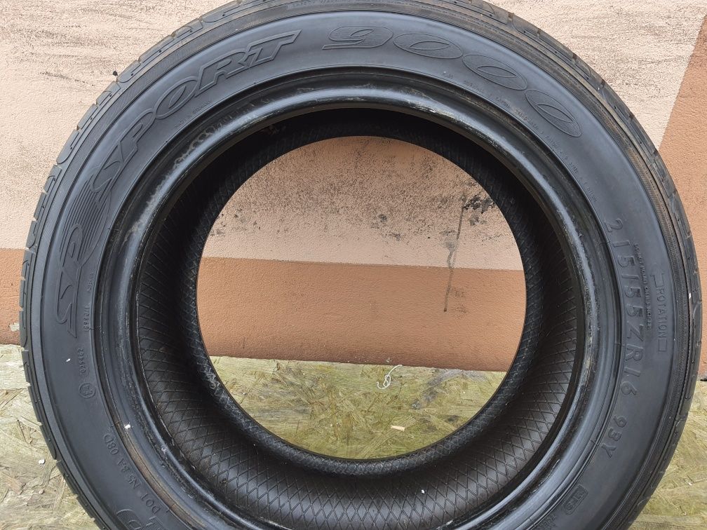 Opona Pojedyńcza 215/55  R 16 Dunlop SP Sport 9000 Nowa