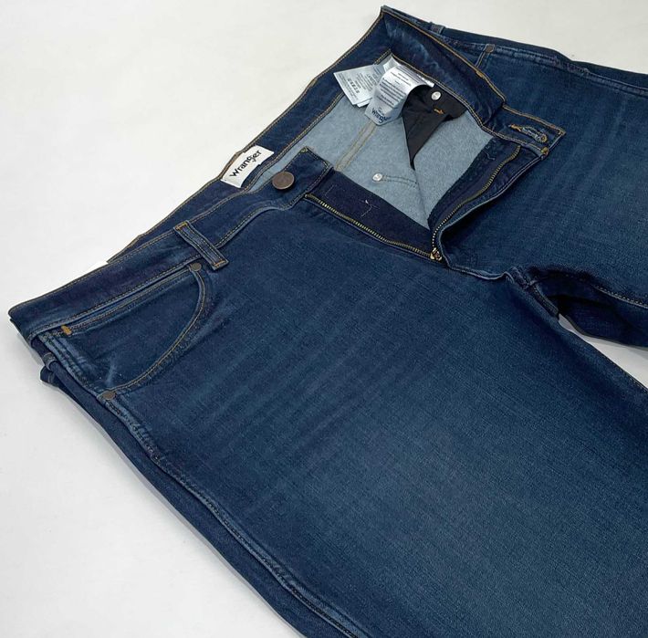 Spodnie męskie jeansy Wrangler Larston 812 Green Fuzz W38 L32