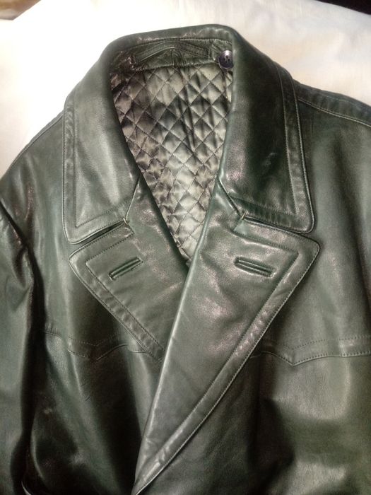 płaszcz skórzany wojskowy SS gestapo wermacht oficerski