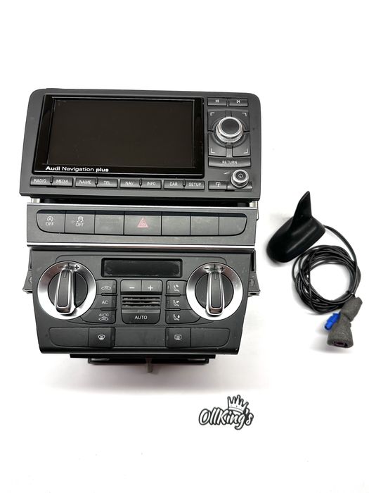 AUDI A3 S3 RS3 8P LIFT Konsola 2DIN RNS RNSE LED Media Chrom Piano