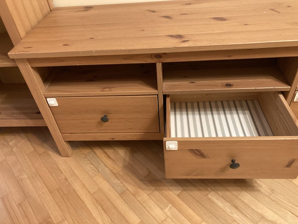 Komplet mebli Hemnes lite drewno jasny brąz