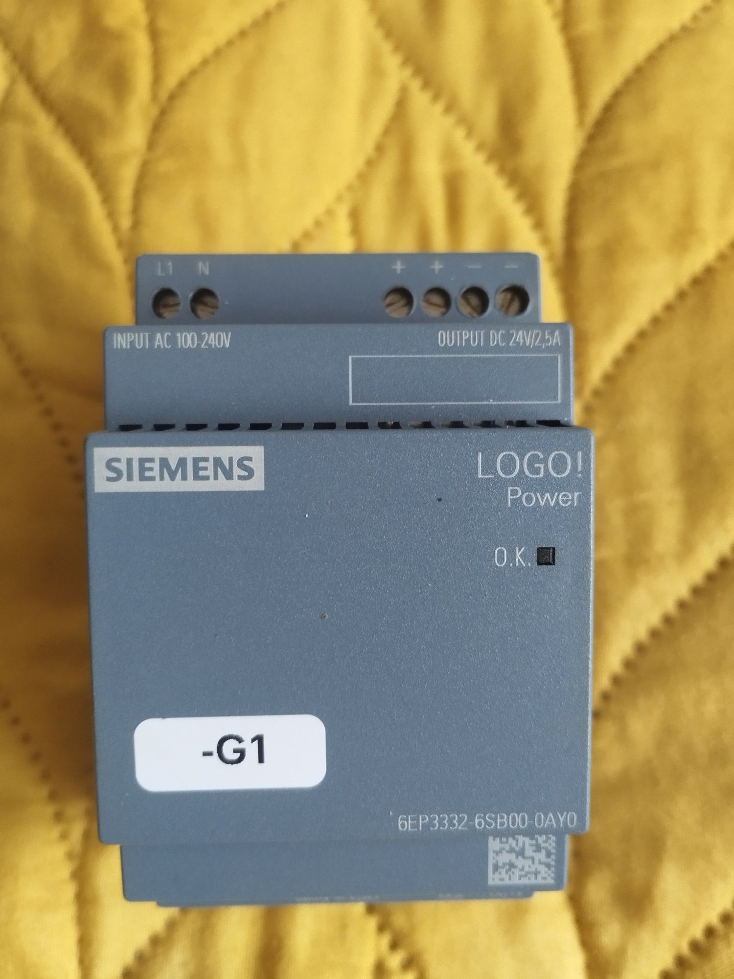 Fonte de alimentação Siemens Logo 24v 2,5A