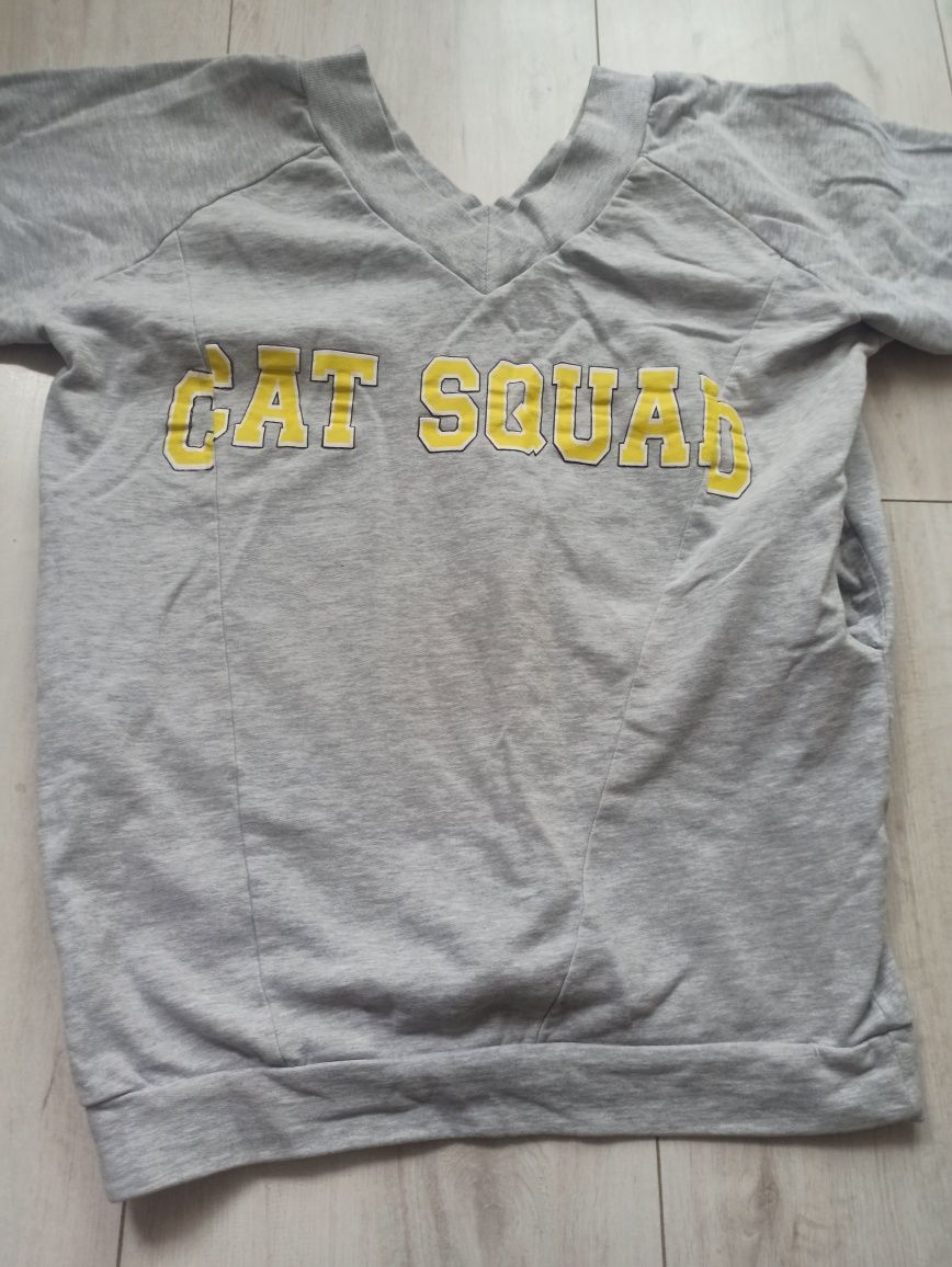 Bluza szara reserved roz S