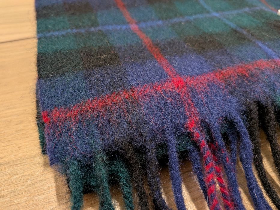 James Pringle szalik NOWY szal wełniany krata puree wool damski męski