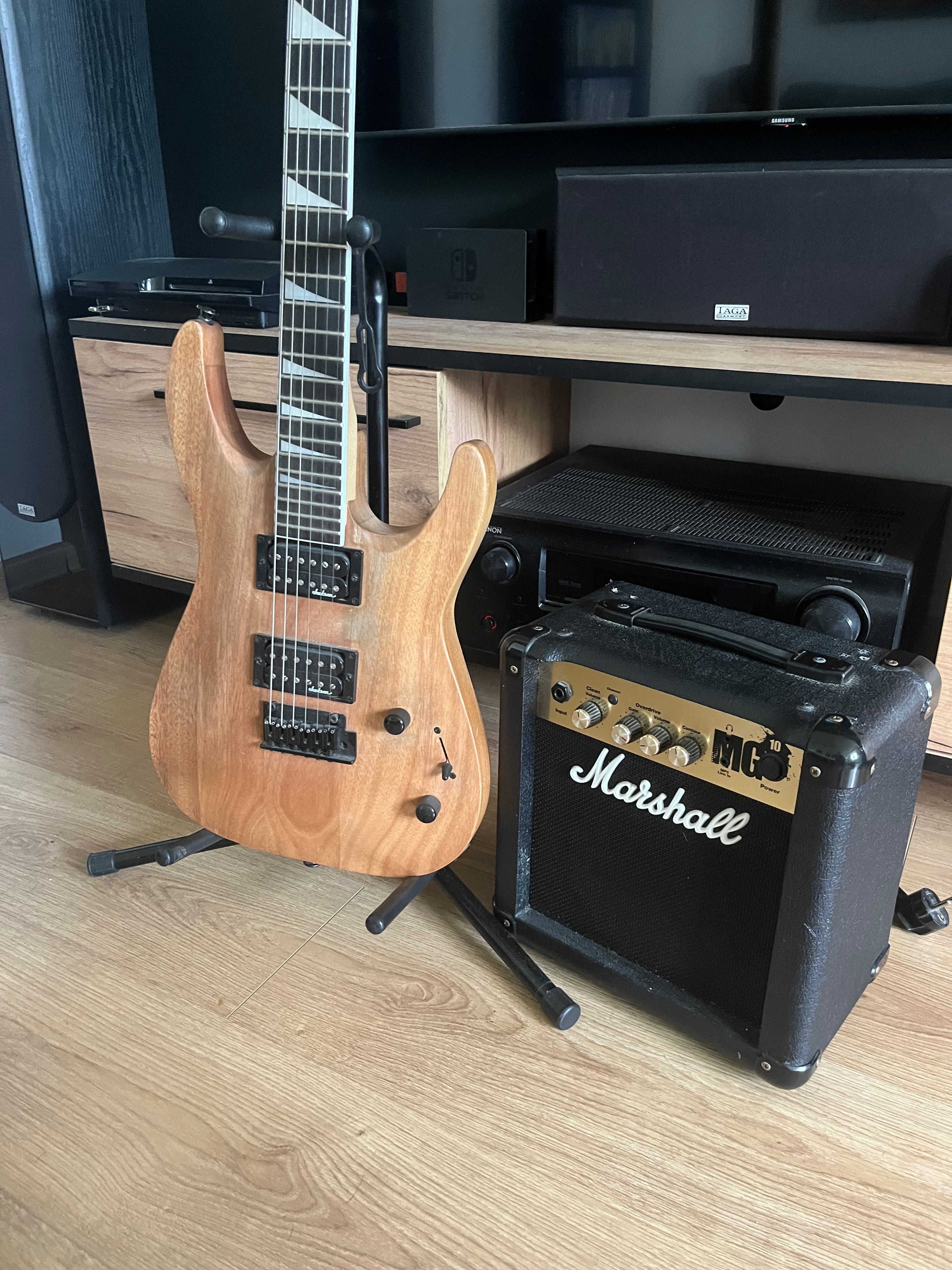 Zestaw Gitara Elektryczna Jackson JS22 Superstrat +Wzmacniacz Marshall