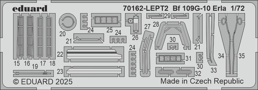 Eduard 70162 samolot Bf 109G-10 ERLA The Profi PACK Edition