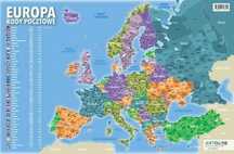Podkładka na biurko - kody pocztowe Europa Artglob laminowana ,