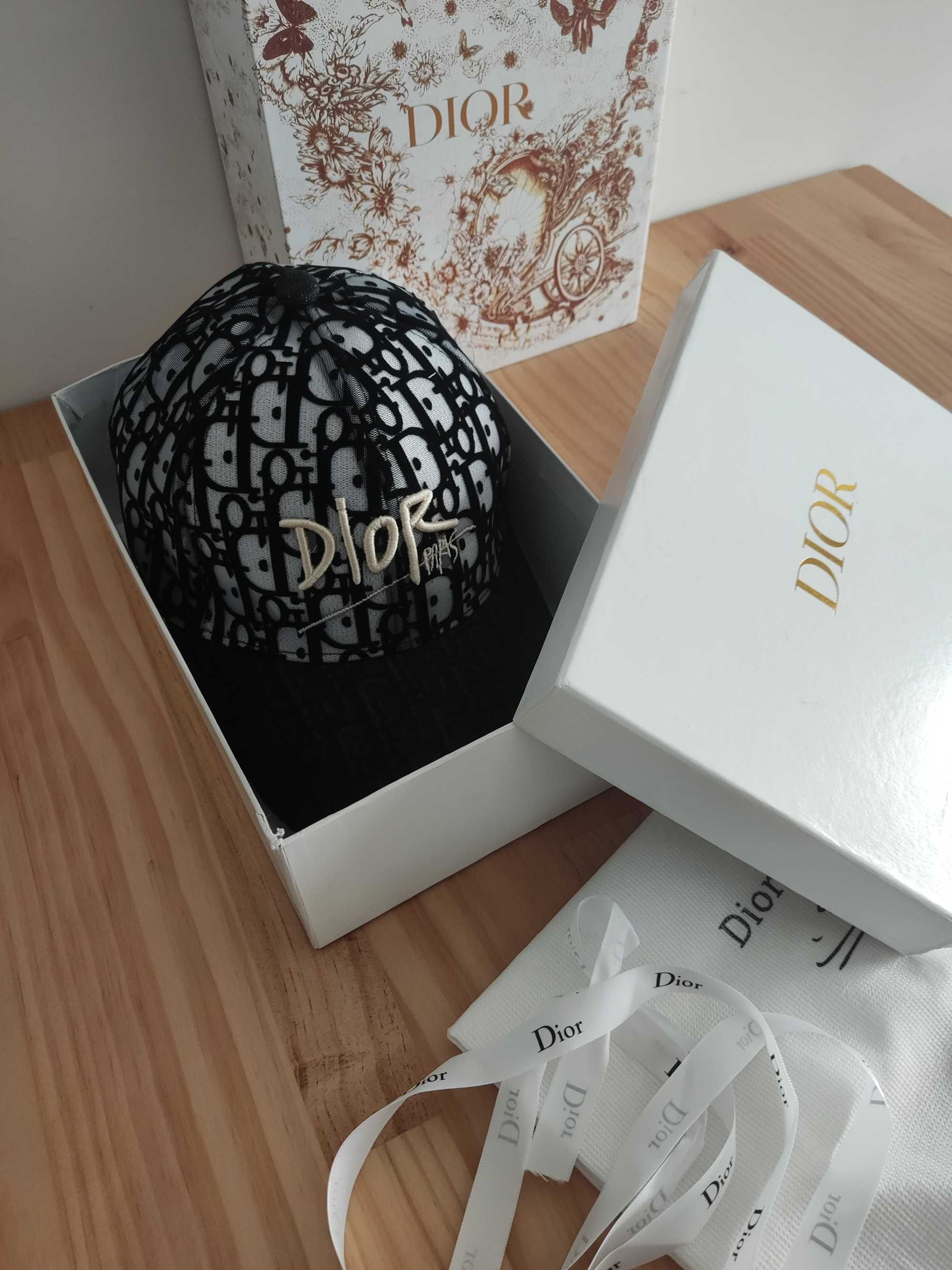 Dior Męska damska czapka z daszkiem bejsbolówka, Francja 6352