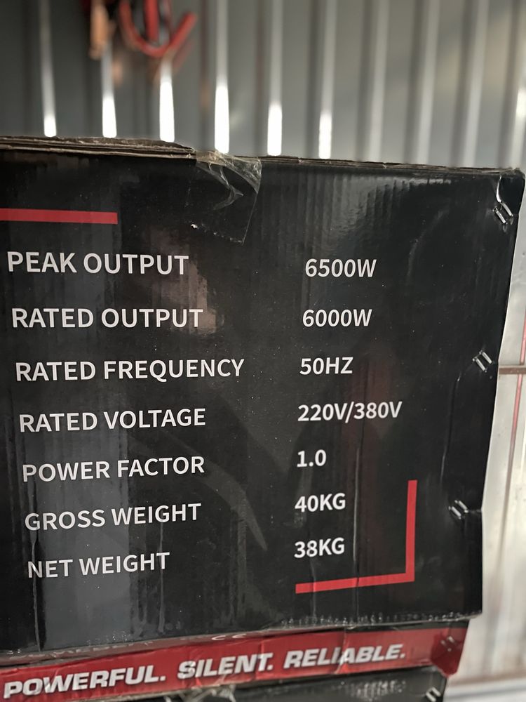 Agregat prądotwórczy 3 fazowy, 6500 W