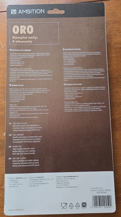 Zestaw noży kuchennych