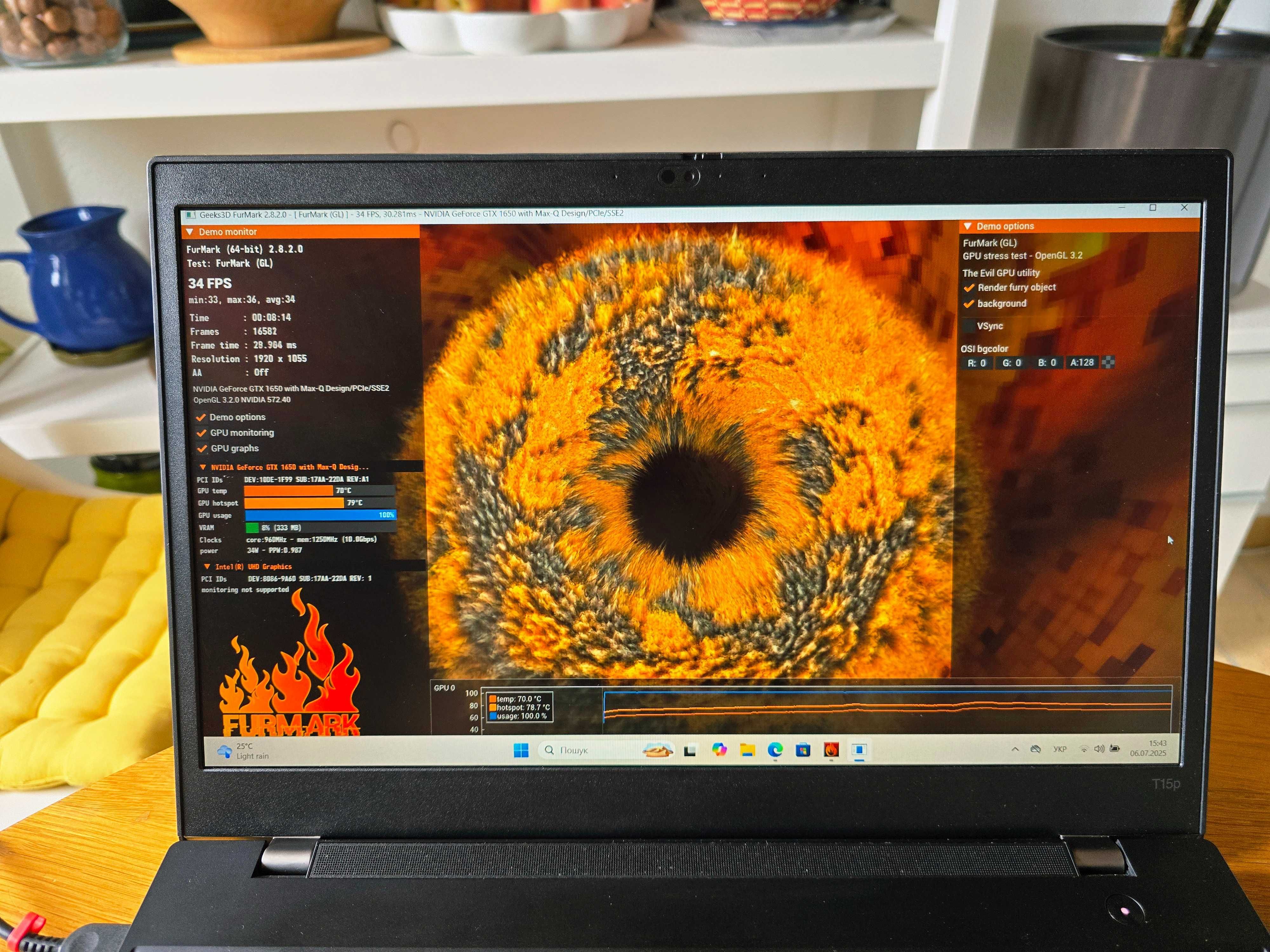 ПОТУЖНИЙ Lenovo T15p Gen.2 i7-11850H | 32GB DDR4 | GTX 1650 4GB | 512G